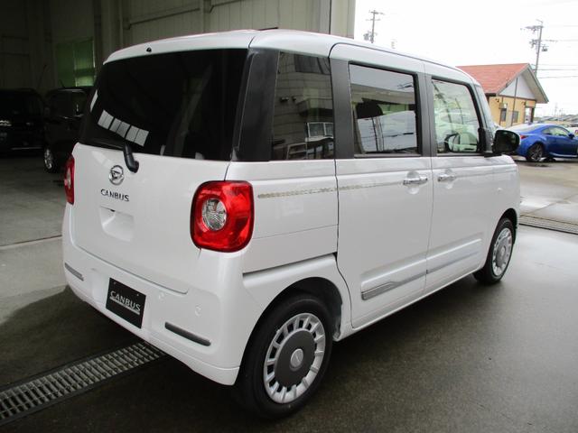 ムーヴキャンバス セオリーＧ　５ドア　ＣＶＴ　プッシュスタート　両側パワースライドドア　ＬＥＤヘッドランプ・フォグランプ　スマアシ　ＳＲＳエアバック　置きラクボックス　リアカメラ　コーナーセンサー（5枚目）