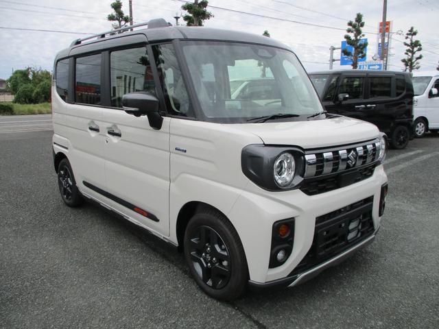 スペーシアギア ハイブリッドXZ ターボ 5ドア CVT ターボ プッシュスタート LEDヘッドランプ・フォグランプ 両側パワースライドドア 衝突被害軽減装置 前後コーナーセンサー 全方位モニター付きメモリーナビ SRSエアバック(3枚目)