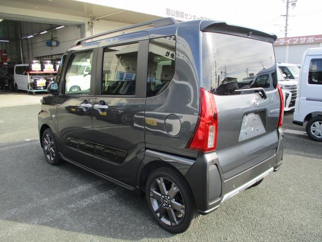 タント ファンクロスターボリミテッド　５ドア　ＣＶＴ　プッシュスタート　両側パワースライドドア　ＬＥＤヘッドランプ・フォグランプ　スマアシ　ＳＲＳエアバック　コーナーセンサー　９インチスマホ連携ディスプレイオーディオ　リアカメラ　ＥＴＣ（7枚目）