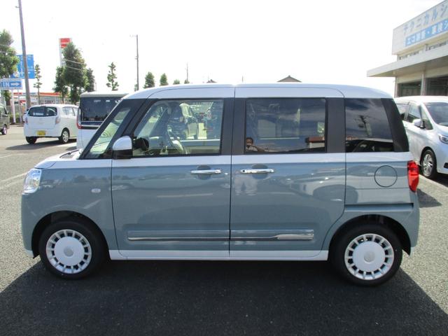 ムーヴキャンバス ストライプスG 5ドア CVT プッシュスタート 両側パワースライドドア スマアシ SRSエアバック LEDヘッドランプ・フォグランプ リアカメラ 置きラクボックス 前後コーナーセンサー(8枚目)