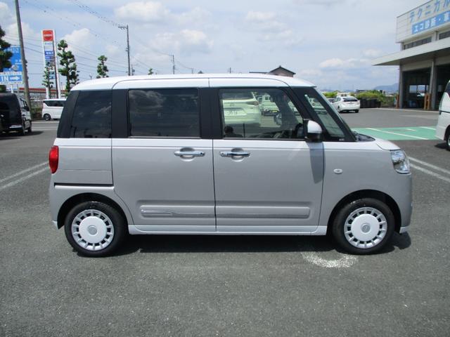 ムーヴキャンバス ストライプスG 5ドア CVT プッシュスタート 両側パワースライドドア スマアシ SRSエアバック LEDヘッドランプ・フォグランプ リアカメラ 置きラクボックス 前後コーナーセンサー(4枚目)