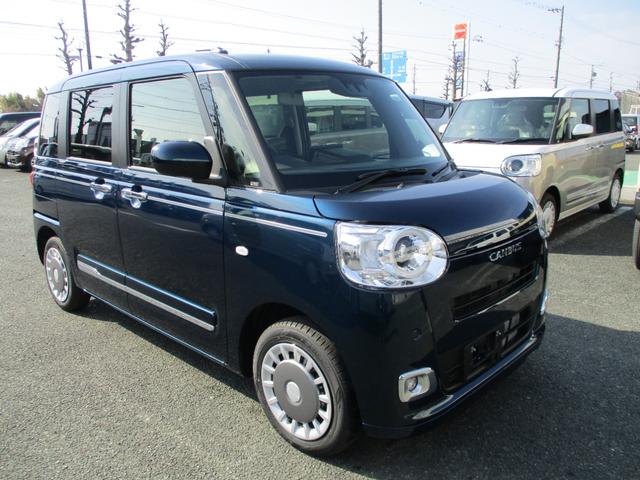 ムーヴキャンバス セオリーG 5ドア CVT プッシュスタート 両側パワースライドドア スマアシ SRSエアバック LEDヘッドランプ・フォグランプ 置きラクボックス 前後コーナーセンサー 9インチスマホ連携ディスプレイオーディオ(3枚目)