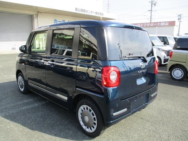 ムーヴキャンバス セオリーG 5ドア CVT プッシュスタート 両側パワースライドドア スマアシ SRSエアバック LEDヘッドランプ・フォグランプ 置きラクボックス 前後コーナーセンサー 9インチスマホ連携ディスプレイオーディオ(7枚目)