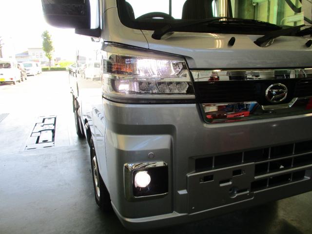 ハイゼットトラック ジャンボエクストラ　２ドア　ＣＶＴ　４ＷＤ　プッシュスタート　スマアシ　ＡＢＳ　Ｗエアバック　ＬＥＤヘッドランプ・フォグランプ　電格ドアミラー　コーナーセンサー前後（32枚目）