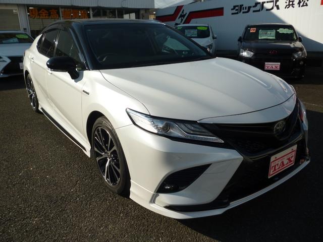カムリ ＷＳレザーパッケージ　ワンオーナー　ＴＲＤエアロ＆マフラー　純正１８インチアルミ　パノラマムーンルーフ　メーカーナビ　フルセグＴＶ　ブラインドスポットモニター　ＪＢＬプレミアムサウンドシステム　ＤＶＤ再生可　シートヒーター（7枚目）