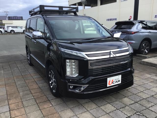 デリカＤ：５ アーバンギア　Ｇ　パワーパッケージ　／車検整備付／純正１１型ナビゲーション／リヤフリップダウンモニター／マルチアラウンドモニター／純正ヘビーデューティキャリア／両側パワースライドドア／パワーバックドア／希少なアーバンギア／人気の黒／（4枚目）