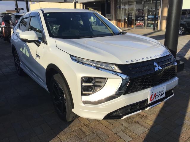 エクリプスクロスＰＨＥＶ Ｐ　／車検整備付／スマホ連携ナビゲーション／フルセグ／マルチアラウンドモニター／Ｓ－ＡＷＣ／ハーフレザーシート／シートヒーター／ＬＥＤヘッドライト／レーダークルーズコントロール／前後ドラレコ／（3枚目）
