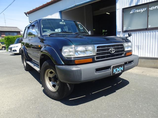 ランドクルーザー８０ トヨタ ｇｘ ワンオーナー禁煙車 観音開き フルノーマル車 オールディーラーメンテナンス車 整備記録３３枚ガレージ保管 純正色 取説キー３個付き ｅｔｃ グー鑑定済み車 静岡県 ｇｘ ワンオーナー禁煙車 観音開き フルノーマル車 オール