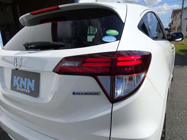 ヴェゼル ハイブリッドＺ　ホンダインターナビ　Ｂカメラ　シティブレーキアシスト　クルコン　ＬＥＤヘッドライト　２０２４年製タイヤ　ビルトインＥＴＣ　パドルシフト　シートヒーター　ハーフレザー　ＵＳＢ　ＤＶＤ再生　グー鑑定済み車（63枚目）