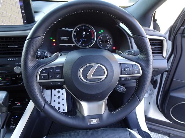 RX RX300 Fスポーツ TRDフルエアロ&マフラー 後期型 サンルーフ 全方位カメラ ブラックコンビレザー 後席シートヒーター BSM HUD TVキャンセラー ベンチレーション 衝突軽減 レーダークルーズ AC100V(28枚目)