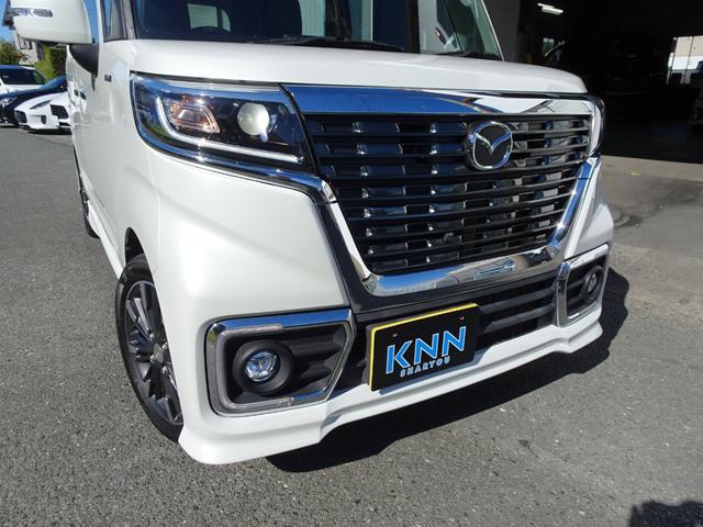 フレアワゴンカスタムスタイル ハイブリッドＸＳ　全方位カメラ　フルセグナビ　デュアルカメラブレーキ　両側電動　レーダークルーズ　前後ドラレコ　ハーフレザー　ワンオーナー禁煙車　誤発進抑制　シートヒーター　ＥＴＣ　２０２４年製ＢＳタイヤ　グー鑑定済み（18枚目）