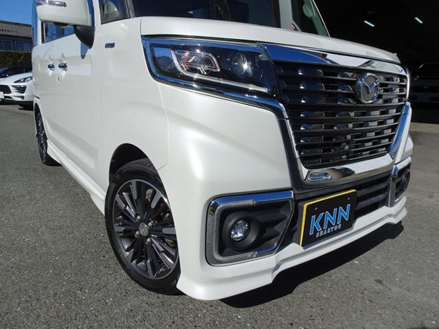 フレアワゴンカスタムスタイル ハイブリッドＸＳ　全方位カメラ　フルセグナビ　デュアルカメラブレーキ　両側電動　レーダークルーズ　前後ドラレコ　ハーフレザー　ワンオーナー禁煙車　誤発進抑制　シートヒーター　ＥＴＣ　２０２４年製ＢＳタイヤ　グー鑑定済み（23枚目）