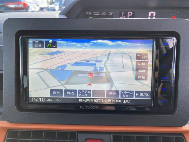 タント ファンクロス　ナビ付　ナビ付　１４インチアルミホイール　大型エアロバンパー　フルＬＥＤヘッドランプ　オート格納式カラードドアミラー　両側パワースライドドア　キーフリーシステム　プッシュボタンスタート（10枚目）