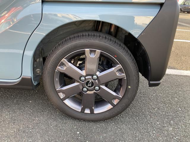 タント ファンクロスターボ　ナビ付　ナビ　１５インチアルミホイール　大型エアロバンパー　フルＬＥＤヘッドランプ　オート格納式カラードドアミラー　革巻ステアリングホイール　両側パワースライドドア（20枚目）