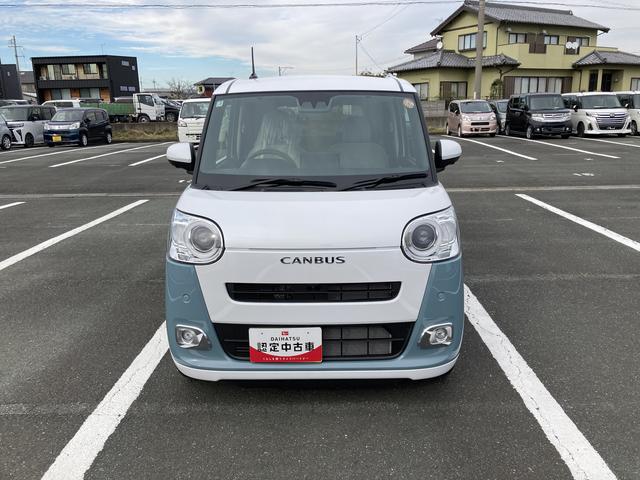 ムーヴキャンバス ストライプスＧ　ナビ付　ナビ　１４インチフルホイールキャップ　ＬＥＤヘッドランプ　ＬＥＤフォグランプ　ホっとカップホルダー　両側パワースライドドア　キーフリーシステム　プッシュボタンスタート　ＵＶカットガラス（2枚目）