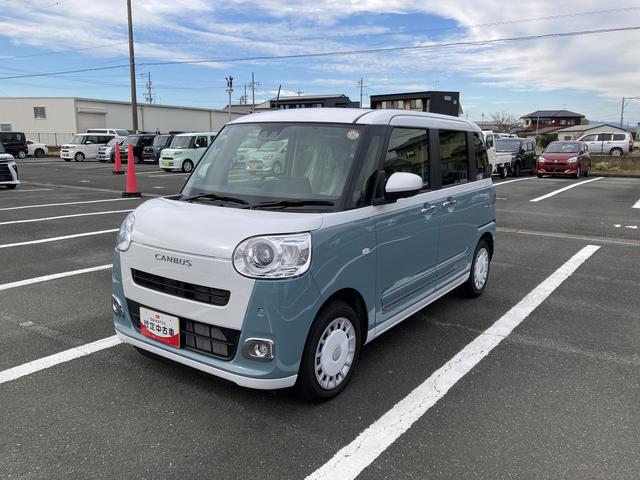 ムーヴキャンバス ストライプスＧ　ナビ付　ナビ　１４インチフルホイールキャップ　ＬＥＤヘッドランプ　ＬＥＤフォグランプ　ホっとカップホルダー　両側パワースライドドア　キーフリーシステム　プッシュボタンスタート　ＵＶカットガラス（6枚目）