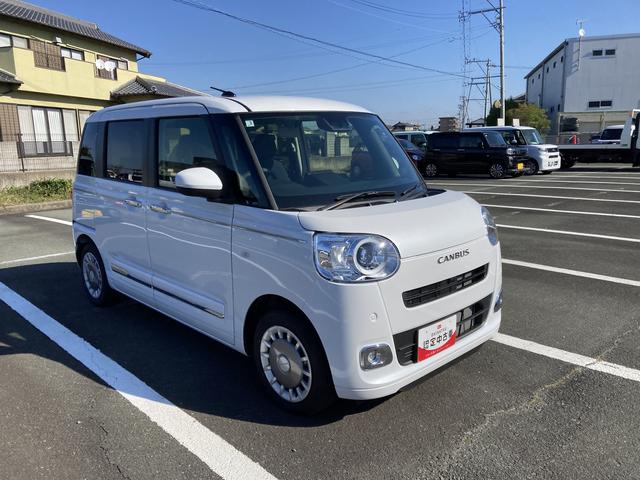 ムーヴキャンバス セオリーＧ　ナビ付　ナビ　１４インチフルホイールキャップ　ＬＥＤヘッドランプ　ＬＥＤフォグランプ　ホっとカップホルダー　両側パワースライドドア　キーフリーシステム　プッシュボタンスタート　ＵＶカットガラス（7枚目）