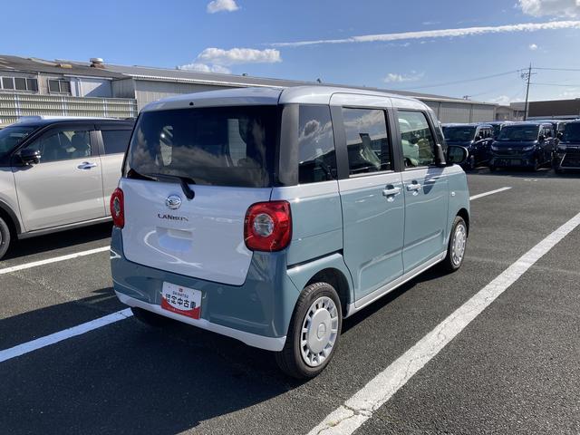 ムーヴキャンバス ストライプスＸ　ナビ付　ナビ付　１４インチフルホイールキャップ　キーフリーシステム　プッシュボタンスタート　ＵＶカットガラス　両側パワースライドドア　ハロゲンヘッドライト　ラゲージアンダーボックス（8枚目）