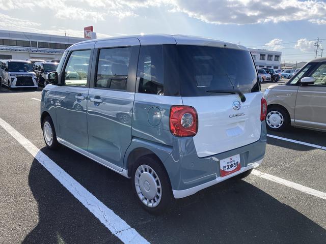 ムーヴキャンバス ストライプスＸ　ナビ付　ナビ付　１４インチフルホイールキャップ　キーフリーシステム　プッシュボタンスタート　ＵＶカットガラス　両側パワースライドドア　ハロゲンヘッドライト　ラゲージアンダーボックス（9枚目）