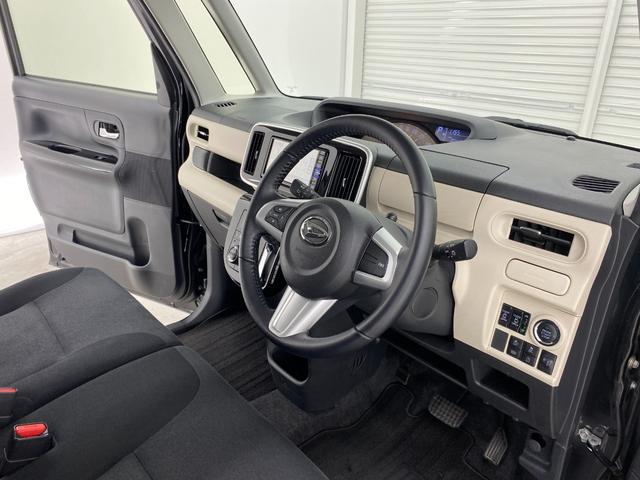 ムーヴキャンバス Ｘブラックインテリアリミテッド　ＳＡＩＩＩ　全周囲カメラ　両側電動スライドドア　ナビ　ＴＶ　クリアランスソナー　衝突被害軽減システム　オートマチックハイビーム　スマートキー　アイドリングストップ　電動格納ミラー　ベンチシート　ＣＶＴ（43枚目）