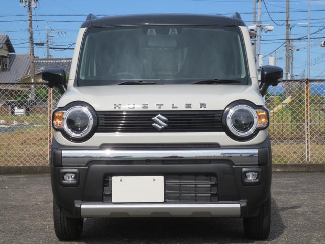 ハスラー タフワイルドターボ　届出済未使用車　スズキセーフティサポート・ＡＣＣ・衝突被害軽減Ｂ／前後誤発進抑制　全方位モニタ付９インチナビ・フルセグ／ＤＶＤ／ＣＤ／スマホ連携／ＢＴ　ＬＥＤヘッド＆フォグ／ルーフレール　１５ＡＷ（2枚目）