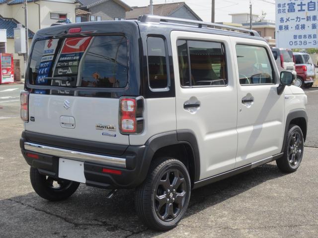 ハスラー タフワイルドターボ　届出済未使用車　スズキセーフティサポート・ＡＣＣ・衝突被害軽減Ｂ／前後誤発進抑制　全方位モニタ付９インチナビ・フルセグ／ＤＶＤ／ＣＤ／スマホ連携／ＢＴ　ＬＥＤヘッド＆フォグ／ルーフレール　１５ＡＷ（8枚目）
