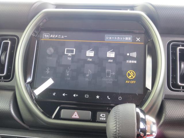 ハスラー タフワイルドターボ　届出済未使用車　スズキセーフティサポート・ＡＣＣ・衝突被害軽減Ｂ／前後誤発進抑制　全方位モニタ付９インチナビ・フルセグ／ＤＶＤ／ＣＤ／スマホ連携／ＢＴ　ＬＥＤヘッド＆フォグ／ルーフレール　１５ＡＷ（22枚目）