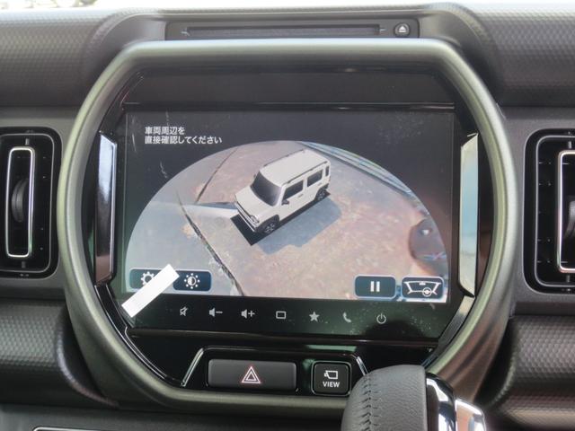 ハスラー タフワイルドターボ　届出済未使用車　スズキセーフティサポート・ＡＣＣ・衝突被害軽減Ｂ／前後誤発進抑制　全方位モニタ付９インチナビ・フルセグ／ＤＶＤ／ＣＤ／スマホ連携／ＢＴ　ＬＥＤヘッド＆フォグ／ルーフレール　１５ＡＷ（24枚目）