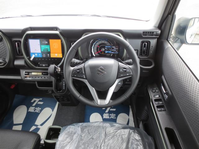 ハスラー タフワイルドターボ　届出済未使用車　スズキセーフティサポート・ＡＣＣ・衝突被害軽減Ｂ／前後誤発進抑制　全方位モニタ付９インチナビ・フルセグ／ＤＶＤ／ＣＤ／スマホ連携／ＢＴ　ＬＥＤヘッド＆フォグ／ルーフレール　１５ＡＷ（30枚目）