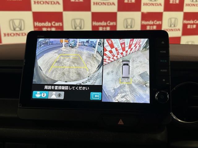 Ｎ－ＢＯＸカスタム ターボ　元レンタカーナビ全周囲ナビＥＴＣフルセグＤＶＤ再生Ｂｌｕｅｔｏｏｔｈ接続ＵＳＢ接続ＬＥＤヘッドライト追突軽減ブレーキ電子パーキングオートブレーキホールドスマートキー２個サイドカーテンエアバッグ禁煙車（3枚目）