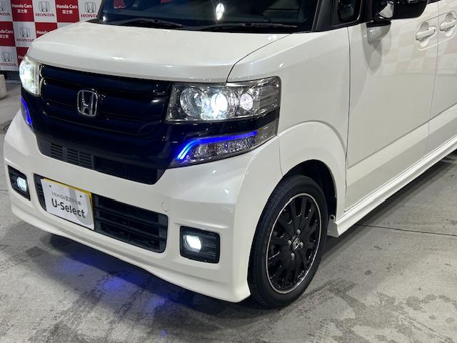 Ｎ－ＢＯＸカスタム ２トーンカラースタイルＧ・ターボＬパッケージ　ナビＢカメラＥＴＣフルセグＤＶＤ再生Ｂｌｕｅｔｏｏｔｈ接続追突軽減ブレーキサイドカーテンエアバッグ両側電動スライドドアＨＩＤヘッドライトフォグランプスマートキーリア席ロールシェード禁煙車（29枚目）