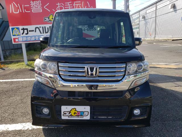 Ｎ－ＢＯＸカスタム Ｇ　ＳＳパッケージ　ＥＴＣ　バックカメラ　両側電動スライドドア　ナビ　ＴＶ　衝突被害軽減システム　オートライト　ＨＩＤ　スマートキー　アイドリングストップ　電動格納ミラー　ベンチシート　ＣＶＴ　盗難防止システム　ＡＢＳ（12枚目）