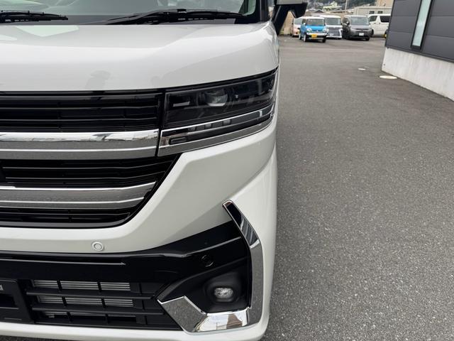 スペーシアカスタム ハイブリッドXS ハイブリッドXS スズキセーフティーサポート ヘッドアップディスプレイ ステアリングヒーター ステアリングスイッチ オートライト(6枚目)