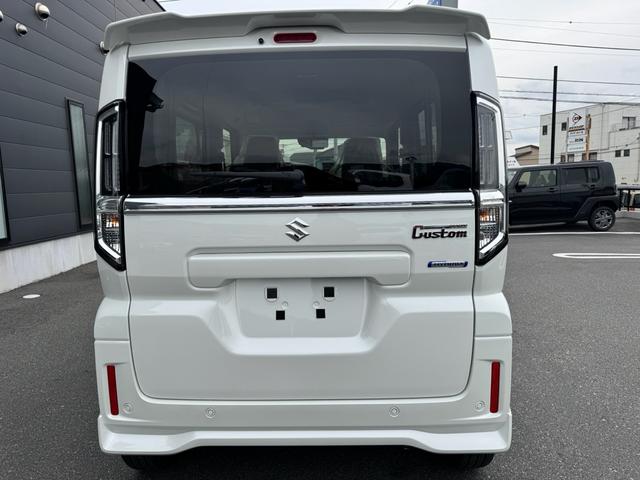 スペーシアカスタム ハイブリッドXS ハイブリッドXS スズキセーフティーサポート ヘッドアップディスプレイ ステアリングヒーター ステアリングスイッチ オートライト(10枚目)