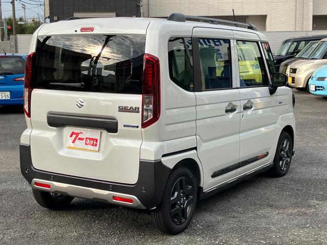 スペーシアギア ハイブリッドＸＺ　ターボ　デュアルセンサーブレーキサポートＩＩ　マルチユースフラップ　両側電動スライドドア　スリムサーキュレーター　ステアリングヒーター（8枚目）