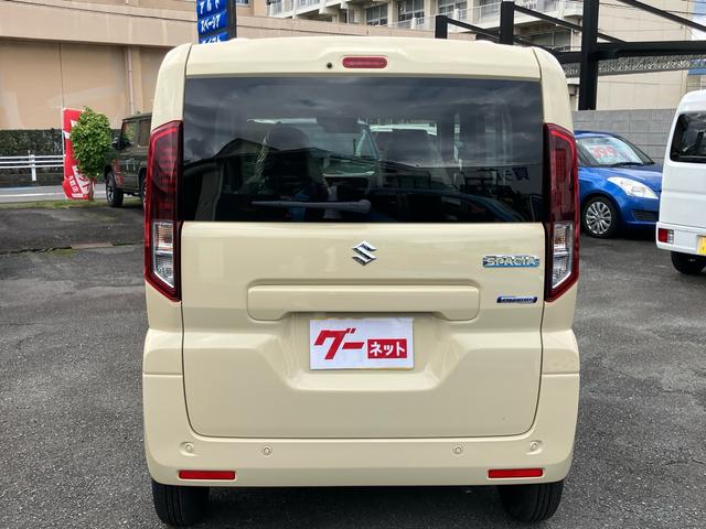 スペーシア ハイブリッドＧ　届出済未使用車　セーフティーサポート　メーカー保証継承　キーレスプッシュスタート　オートエアコン　オートライト（5枚目）