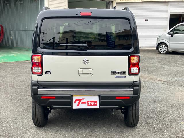 ハスラー タフワイルド 届出済未使用車 ブラックフロントグリル ブラックメタリックホイール ルーフレール 撥水シート セーフティーサポート(6枚目)