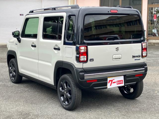 ハスラー タフワイルド 届出済未使用車 ブラックフロントグリル ブラックメタリックホイール ルーフレール 撥水シート セーフティーサポート(7枚目)