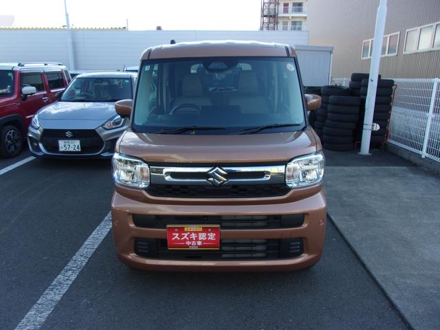 スペーシア HYBRID G 衝突被害軽減ブレーキ キーレスエントリー キーレスプッシュスタートシステム パワーウインドー オートエアコン 衝突安全ボディ 電動格納ドアミラー(4枚目)