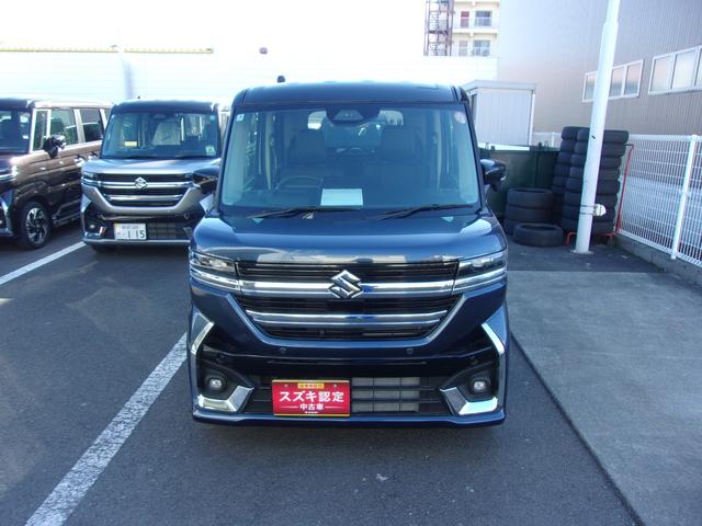 スペーシアカスタム カスタム　ＨＹＢＲＩＤ　ＸＳターボ　衝突被害軽減ブレーキ　キーレスエントリー　キーレスプッシュスタートシステム　パワーウインドー　オートエアコン　衝突安全ボディ　電動格納ドアミラー（4枚目）