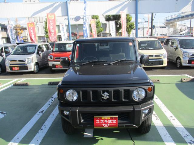 ジムニー ＸＬ　衝突被害軽減ブレーキ　オートライト　プッシュスタート　シートヒーター　オートエアコン　衝突被害軽減システム　横滑り防止機能　衝突安全ボディ　４ＷＤ（3枚目）