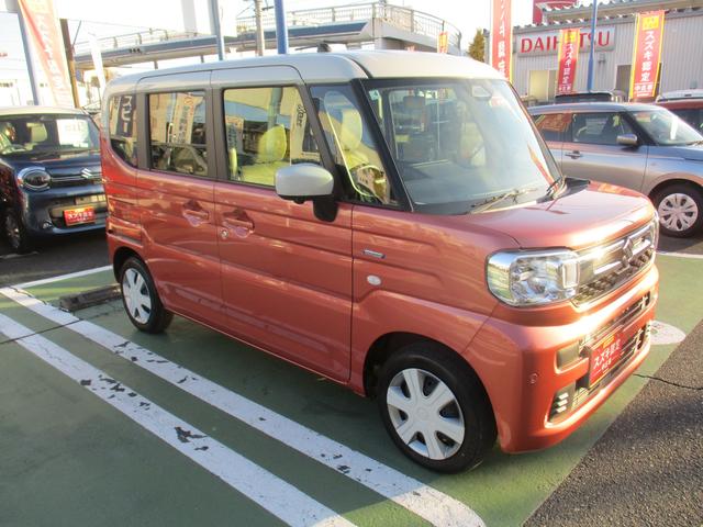 スペーシア HYBRID X 衝突被害軽減ブレーキ オートライト Bluetooth 後席両側パワースライドドア 純正ナビ プッシュスタート シートヒーター オートエアコン スズキセーフティーサポート LEDヘッドランプ アイドリングストップ(4枚目)