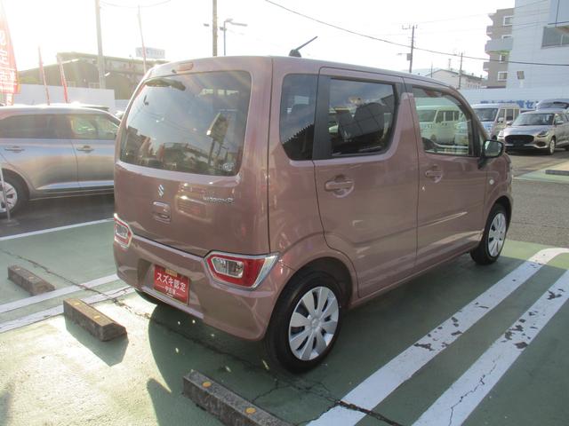 ワゴンR FX 4型 衝突被害軽減ブレーキ オートライト プッシュスタート シートヒーター オートエアコン リアパーキングセンサー CDステレオ 横滑り防止機能 衝突安全ボディ 盗難防止システム(6枚目)