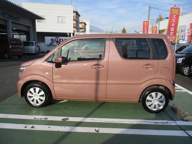 ワゴンR FX 4型 衝突被害軽減ブレーキ オートライト プッシュスタート シートヒーター オートエアコン リアパーキングセンサー CDステレオ 横滑り防止機能 衝突安全ボディ 盗難防止システム(9枚目)