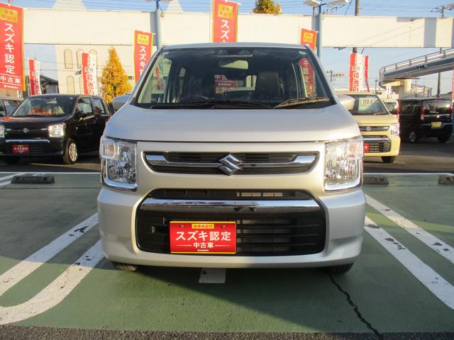 ワゴンR FX 4型 衝突被害軽減ブレーキ オートライト プッシュスタート シートヒーター オートエアコン リアパーキングセンサー CDステレオ 衝突被害軽減システム 横滑り防止機能 衝突安全ボディ 盗難防止システム(2枚目)