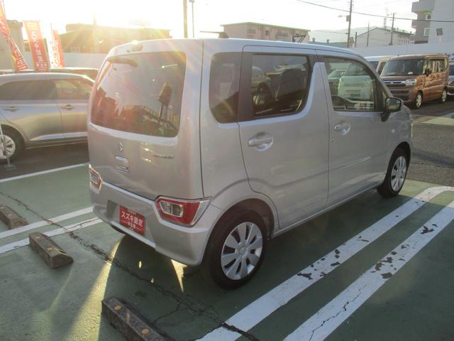 ワゴンR FX 4型 衝突被害軽減ブレーキ オートライト プッシュスタート シートヒーター オートエアコン リアパーキングセンサー CDステレオ 衝突被害軽減システム 横滑り防止機能 衝突安全ボディ 盗難防止システム(6枚目)