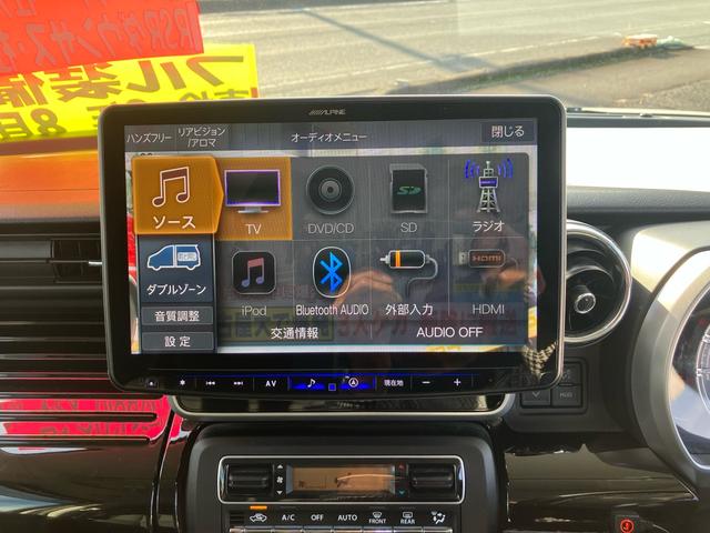 スペーシアカスタム ハイブリッドＸＳターボ　社外フローティングナビフルセグＴＶ　ＤＶＤ　ブルートゥース　サブウーファー　全方位カメラ　ＲＳＲダウンサス　両側オートスライドドア　社外１６インチアルミ　ドライブレコーダー　キーフリー（35枚目）