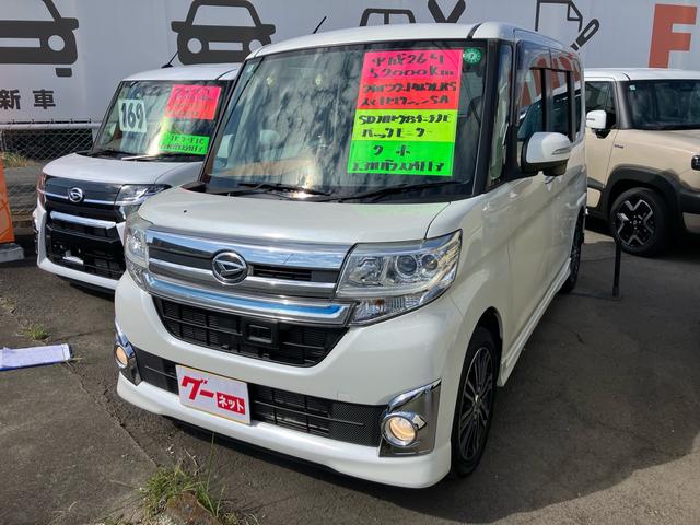 タント カスタムRS スマートセレクションSA ターボ 両側オートスライドドア 8インチSDナビフルセグTV バックモニター キーフリー プッシュスタート 純正エアロ 純正アルミ(2枚目)