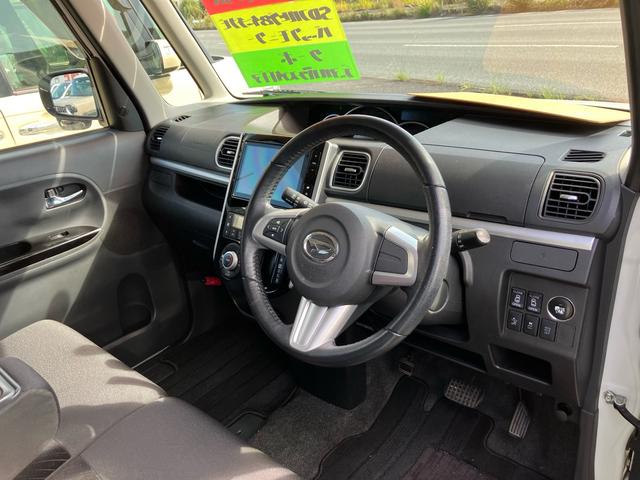 タント カスタムRS スマートセレクションSA ターボ 両側オートスライドドア 8インチSDナビフルセグTV バックモニター キーフリー プッシュスタート 純正エアロ 純正アルミ(18枚目)