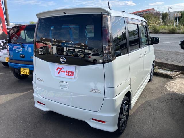 ルークス ハイウェイスター 左側オートスライドドア SDナビフルセグTV キーフリー プッシュスタート 純正エアロ 純正アルミ(8枚目)